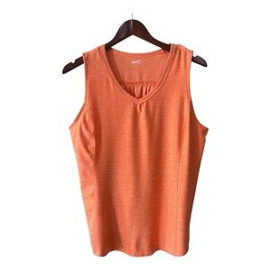 Duluth Trading Co. Orange Tank Top Size L Women NWOT